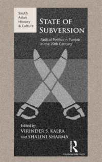 State of Subversion : Radical Politics in Punjab in the 20th Century (South Asian History and Culture)