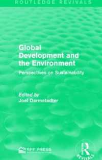 Global Development and the Environment : Perspectives on Sustainability (Routledge Revivals)