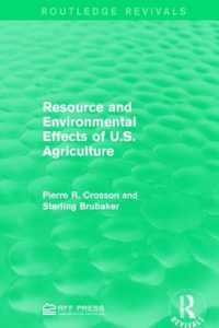 Resource and Environmental Effects of U.S. Agriculture (Routledge Revivals)