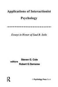 Applications of interactionist Psychology : Essays in Honor of Saul B. Sells
