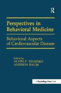 Behavioral Aspects of Cardiovascular Disease (Perspectives on Behavioral Medicine Series)