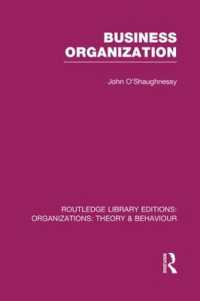 Business Organization (RLE: Organizations) (Routledge Library Editions: Organizations)