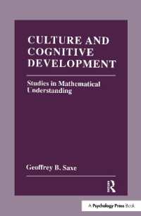 Culture and Cognitive Development : Studies in Mathematical Understanding
