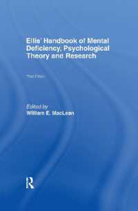 Ellis' Handbook of Mental Deficiency, Psychological Theory and Research （3RD）