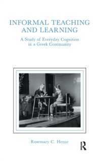 informal Teaching and Learning : A Study of Everyday Cognition in a Greek Community
