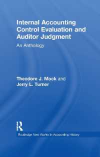 Internal Accounting Control Evaluation and Auditor Judgement : An Anthology (Routledge New Works in Accounting History)