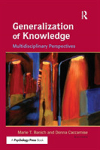 Generalization of Knowledge : Multidisciplinary Perspectives