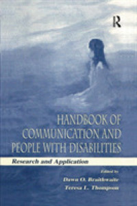 Handbook of Communication and People with Disabilities : Research and Application (Routledge Communication Series)
