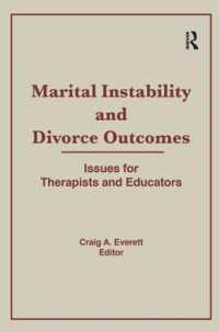 Marital Instability and Divorce Outcomes : Issues for Therapists and Educators