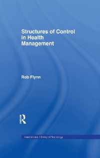 Structures of Control in Health Management (International Library of Sociology)