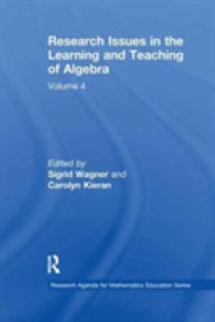 Research Issues in the Learning and Teaching of Algebra : the Research Agenda for Mathematics Education, Volume 4 (Research Agenda for Mathematics Education Series)