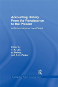 Accounting History from the Renaissance to the Present : A Remembrance of Luca Pacioli (Routledge New Works in Accounting History)