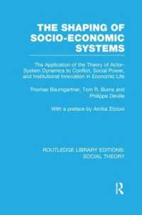 The Shaping of Socio-Economic Systems : The application of the theory of actor-system dynamics to conflict, social power, and institutional innovation in economic life (Routledge Library Editions: Social Theory)