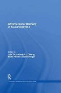 Governance for Harmony in Asia and Beyond (Comparative Development and Policy in Asia)