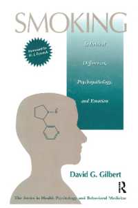 Smoking : Individual Differences, Psychopathology, and Emotion (Series in Health Psychology and Behavioral Medicine)