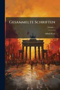 Gesammelte Schriften; Volume 1