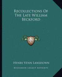 Recollections of the Late William Beckford