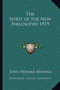 The Spirit of the New Philosophy 1919
