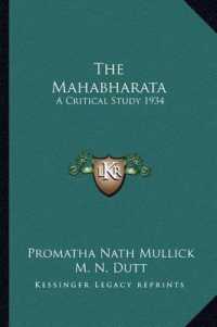 The Mahabharata : A Critical Study 1934