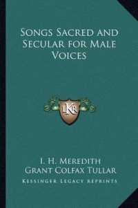 Songs Sacred and Secular for Male Voices