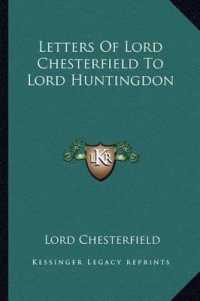 Letters of Lord Chesterfield to Lord Huntingdon