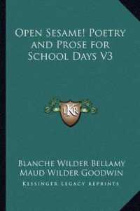 Open Sesame! Poetry and Prose for School Days V3