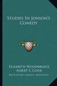 Studies in Jonson's Comedy