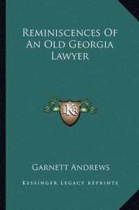 Reminiscences of an Old Georgia Lawyer