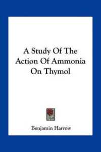 A Study of the Action of Ammonia on Thymol