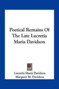 Poetical Remains of the Late Lucretia Maria Davidson