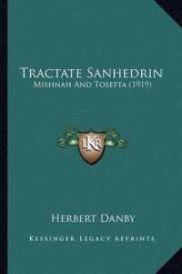 Tractate Sanhedrin : Mishnah and Tosefta (1919)