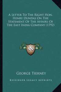 A Letter to the Right Hon. Henry Dundas on the Statement of the Affairs of the East India Company (1792)