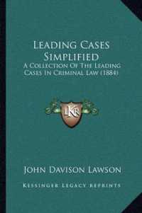 Leading Cases Simplified : A Collection of the Leading Cases in Criminal Law (1884)
