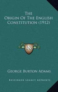 The Origin of the English Constitution (1912)