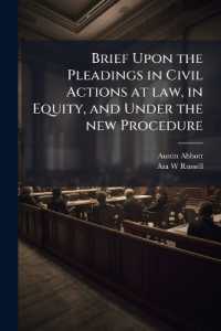 Brief upon the pleadings in civil actions at law, in equity, and under the new procedure