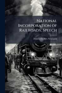 National Incorporation of Railroads; Speech