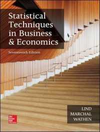 Statistical Techniques in Business & Economics (The Mcgraw-hill/irwin Series in Operations and Decision Sciences) （17TH）