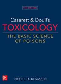 キャサレット＆ドール毒性学（第９版）<br>Casarett & Doull's Toxicology: the Basic Science of Poisons （9TH）