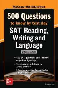 McGraw-Hill Education 500 SAT Reading, Writing and Language Questions to Know by Test Day (Mcgraw Hill's 500 Questions to Know by Test Day) （2 CSM）
