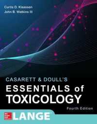 キャサレット＆ドール毒物学要説（第４版）<br>Casarett & Doull's Essentials of Toxicology, Fourth Edition （4TH）