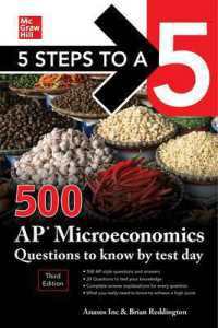 5 Steps to a 5: 500 AP Microeconomics Questions to Know by Test Day, Third Edition （3RD）
