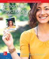 Ise Abnormal Psychology: Clinical Perspectives on Psychological Disorders -- Paperback / softback （9 ed）