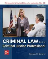 ISE Criminal Law for the Criminal Justice Professional （5TH）
