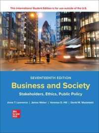 ISE Business and Society: Stakeholders, Ethics, Public Policy （17TH）