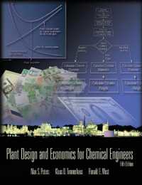Plant Design and Economics for Chemical Engineers, Fifth Edition (Pod) （5TH）