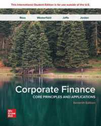 Corporate Finance: Core Principles and Applications ISE （7TH）