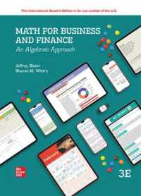 Math for Business and Finance: an Algebraic Approach ISE （3RD）