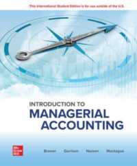 Introduction to Managerial Accounting ISE （10TH）