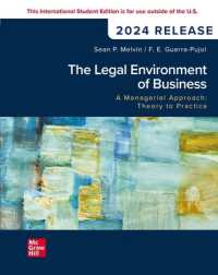 The Legal Environment of Business, a Managerial Approach: Theory to Practice: 2024 Release ISE （5TH）