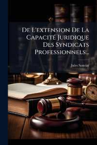 de l'Extension de la Capacité Juridique Des Syndicats Professionnels...
